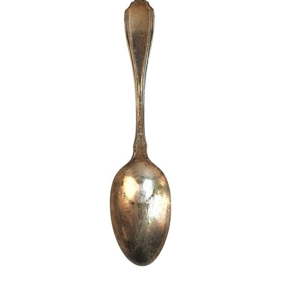 1835 R Wallace Sectional Extra silverplate serving spoon 8.5 in long x 2 inch - Picture 5 of 10